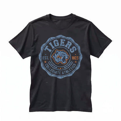 Vintage Tigers Game Day College Spirit Mascot Apparel Tailgate Football Mama Unisex TShirt