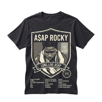 ASAP Rocky Vintage Homage Long Live Album Retro 90s Rap Merch Gift Unisex TShirt