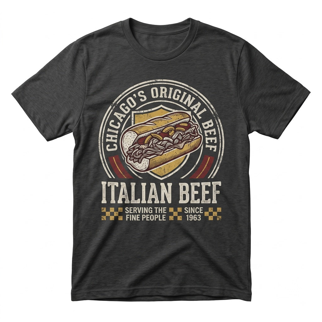 Vintage Chicagoland Italian Beef Original Restaurant Bear Graphic Unisex TShirt
