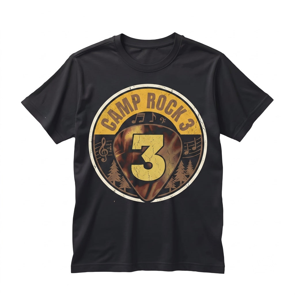 Camp Rock Logo Trendy 3 Land Vacation Matching Squad Group Graphic Top Unisex TShirt