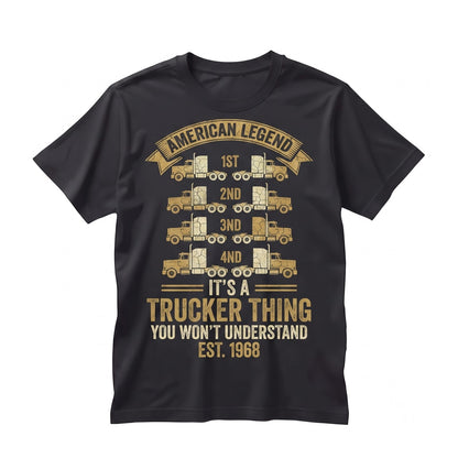 Funny Trucker Gearshift Semi Driver Gift Big Rig Transmission Graphic Outfit for Men Unisex TShirt