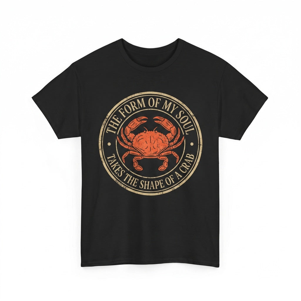 The Form of My Soul Funny Vintage Japanese Crab Graphic Print Unisex TShirt