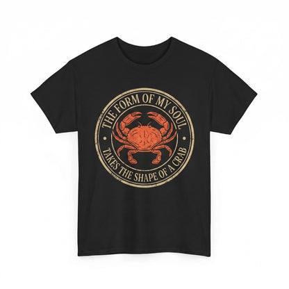 The Form of My Soul Funny Vintage Japanese Crab Graphic Print Unisex TShirt