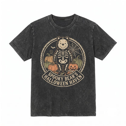All Character Halloween Lights Matching Spooky Season Theme Park Vacation 2026 Family Trip Unisex TShirt