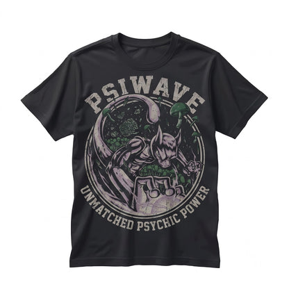 Mewtwo Psywave Vintage Acid Wash Anime Graphic Oversized Retro Gamer Apparel Gift Unisex TShirt