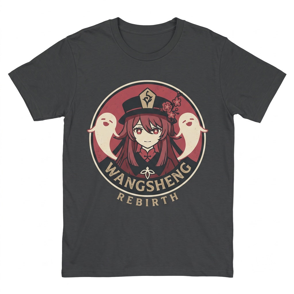 Hu Tao Raiden Shogun Gaming Graphic Vintage Vaporwave Aesthetic Japanese Anime Waifu Cotton Unisex TShirt