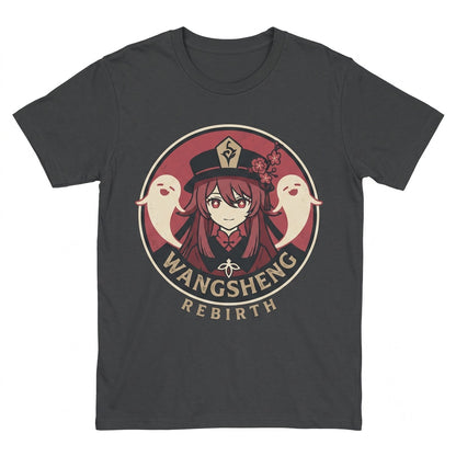 Hu Tao Raiden Shogun Gaming Graphic Vintage Vaporwave Aesthetic Japanese Anime Waifu Cotton Unisex TShirt