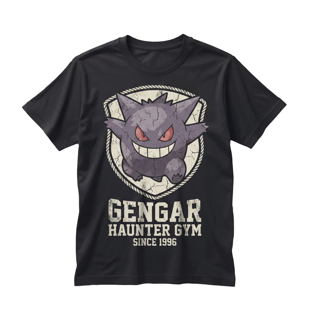 Gengar Haunter Gastly Ghost Evolution Anime Vintage Washed Sleeveless Gamer Gift Unisex TShirt