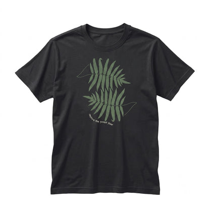 Retro Botanical Fern Leaf Forest Nature Art Rustic Print Unisex TShirt