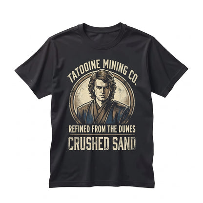 Retro Anakin Skywalker I Dont Like Sand Quote Vintage Sci-Fi Graphic Unisex TShirt