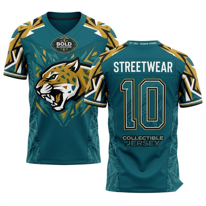 Unisex Football Fan Jersey - Breathable Mesh Athletic Game Day Jersey, Lightweight & Stitched