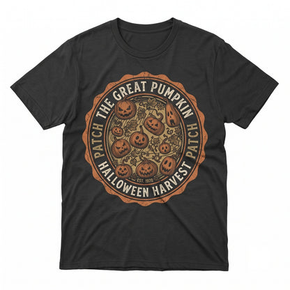 Vintage Spooky Jack-o-Lantern Halloween Graphic Fall Trick-or-Treat Gift Unisex TShirt
