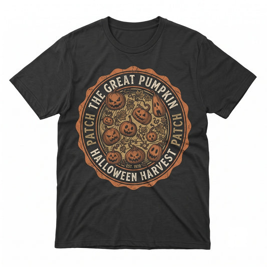 Vintage Spooky Jack-o-Lantern Halloween Graphic Fall Trick-or-Treat Gift Unisex TShirt