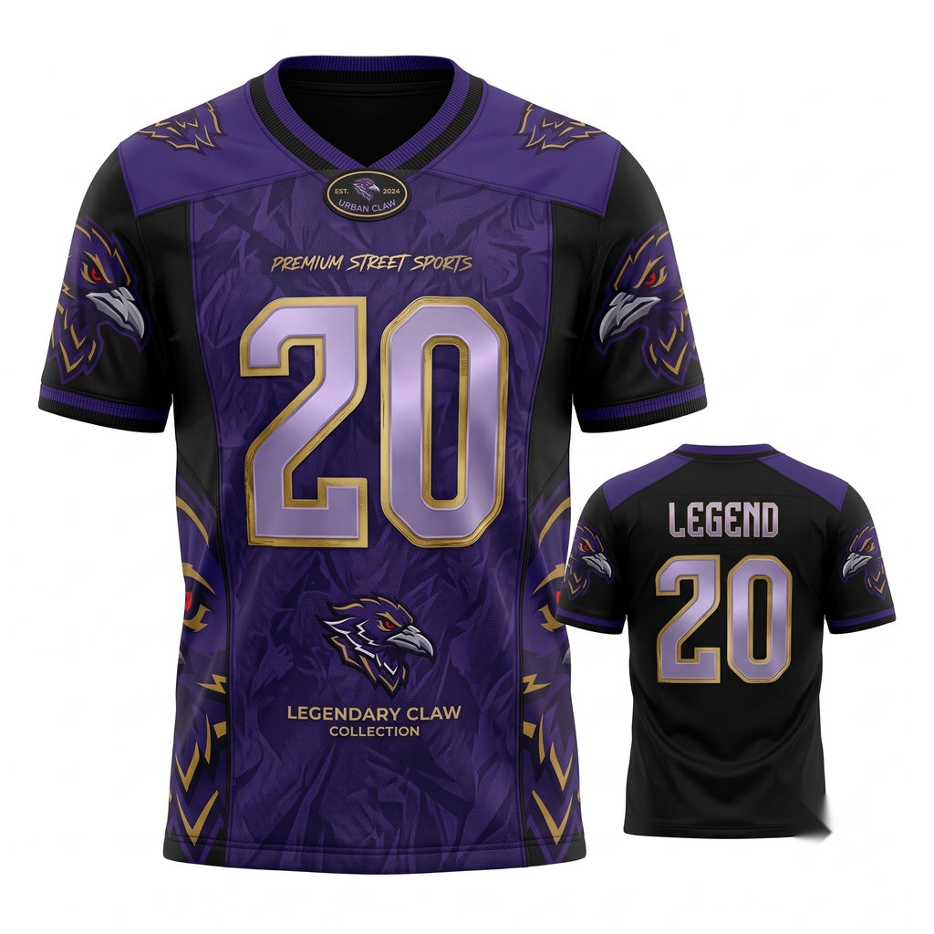 Unisex Stitched Football Fan Jersey - Lightweight Breathable Mesh Game Day Athletic Top