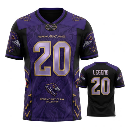 Unisex Stitched Football Fan Jersey - Lightweight Breathable Mesh Game Day Athletic Top