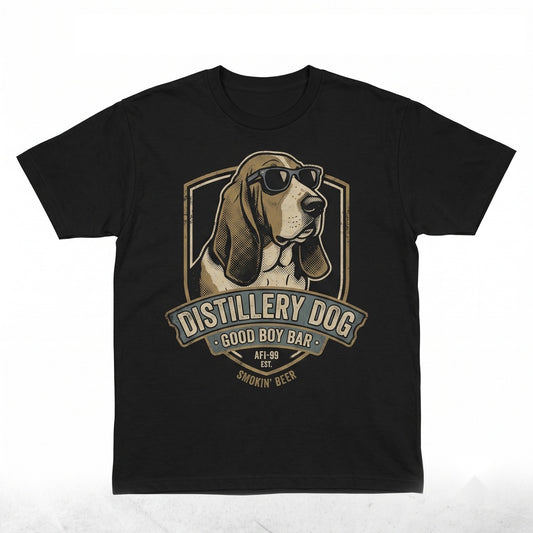 Basset Hound Drinking Beer Funny Sarcastic Dog Meme Mom Dad Lover Gift Unisex TShirt