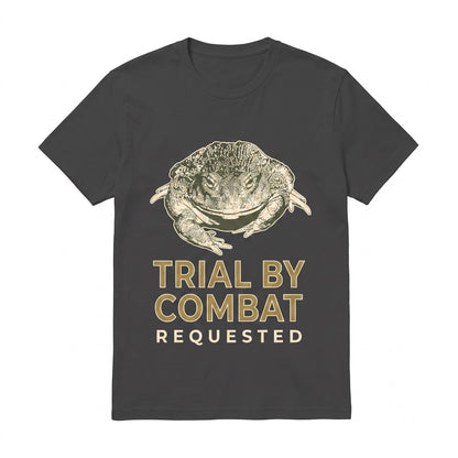 Trial By Combat Japanese Frog Meme Graphic Vintage Humor Apparel Unisex TShirt