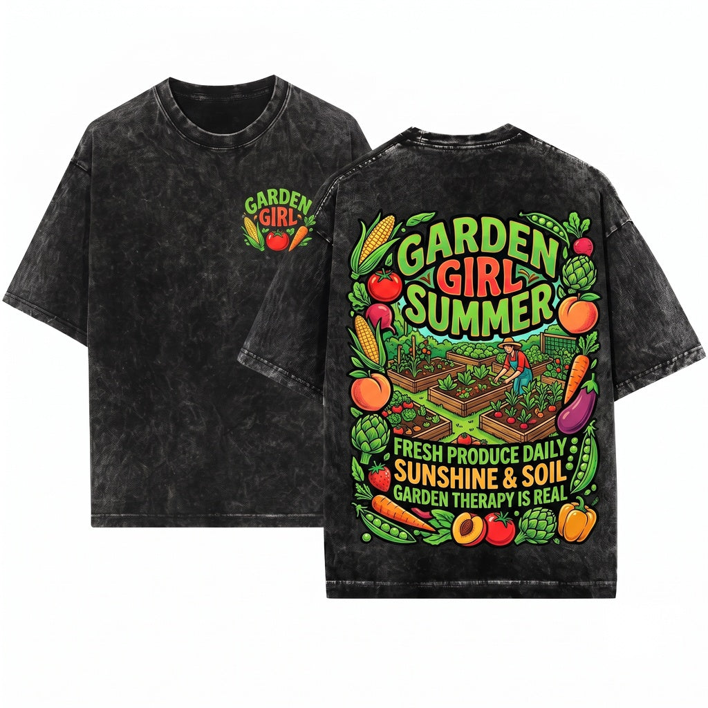 Vegetable Plant Lover Summer Gardening Unisex Wash T-Shirt