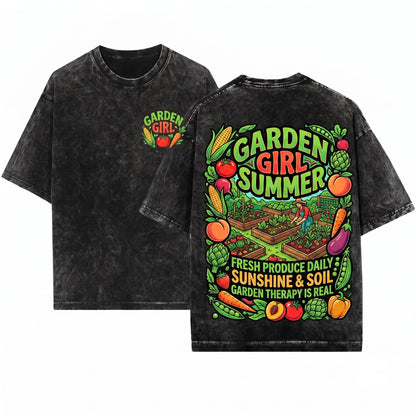 Vegetable Plant Lover Summer Gardening Unisex Wash T-Shirt