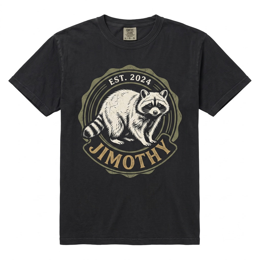 Jimothy Viral Seattle Raccoon Meme Vintage Retro Graphic Funny Animal Unisex TShirt