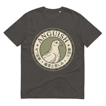 Vintage Japanese Anguish Pigeon Graphic Retro Bird Unisex TShirt