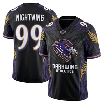 Unisex Game Day Stitched Football Fan Jersey - Lightweight Breathable Athletic Mesh