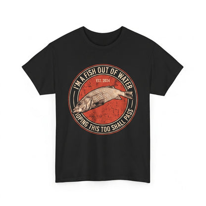 Im A Fish Out Of Water Funny Vintage Japanese Graphic Retro Novelty Unisex TShirt