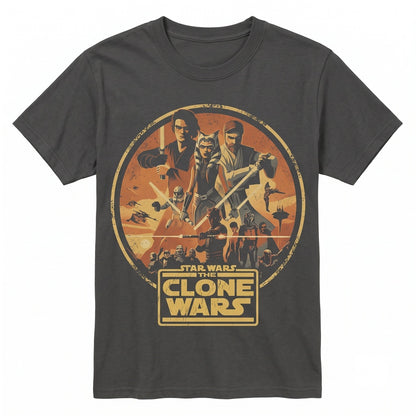 Clone Wars Ahsoka Anakin Obi-Wan Retro Jedi Galaxy Theme Park Trip Top Unisex TShirt
