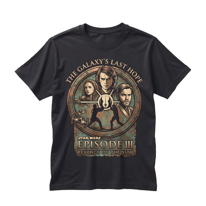 Oversized Revenge of the Sith Graphic Galactic Dark Lord Villain Fan Gift Apparel Unisex TShirt