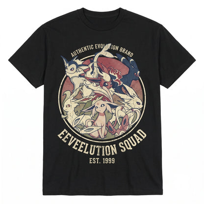 Eevee Evolutions Anime Gamer Gift Cute Vintage Wash Sleeveless Unisex TShirt