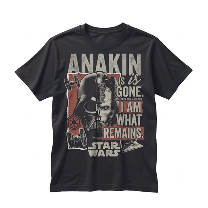 Vintage Darth Vader Graphic Retro Galactic Empire Anakin Skywalker Dark Side Cotton Apparel Unisex TShirt