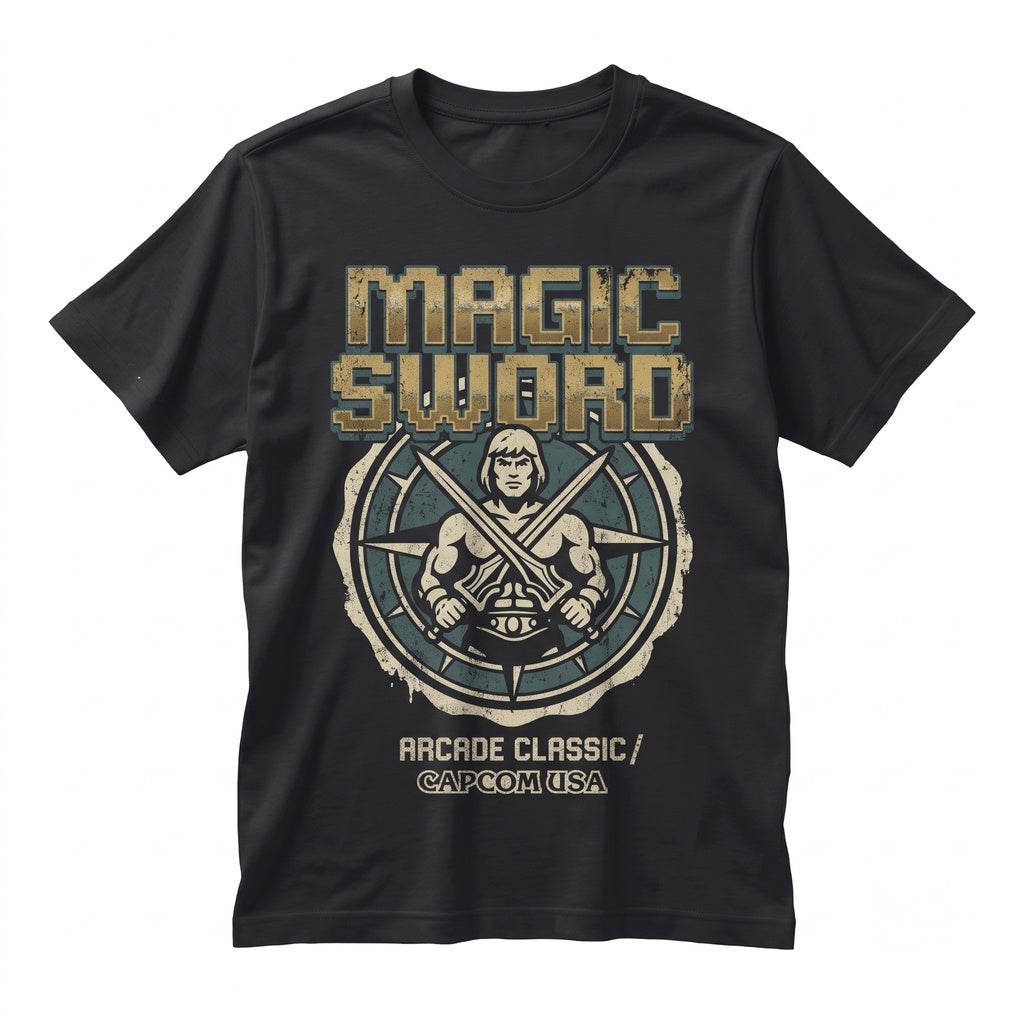 Fantasy Mystic Blade Graphic Apparel Cotton Magic Sword Unisex TShirt