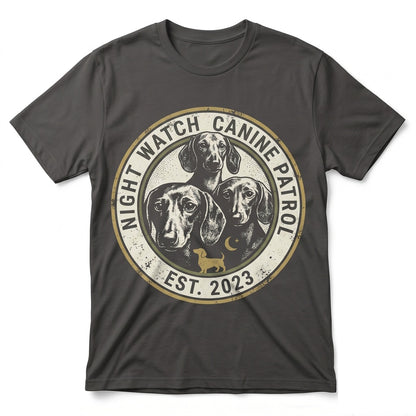 Vintage Dachshund Full Moon Graphic Retro Wiener Dog Lover Gift Funny Pet Owner Unisex TShirt