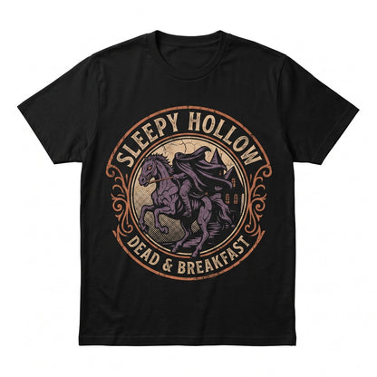 Sleepy Hollow Dead and Breakfast Gothic Horror Halloween Graphic Unisex TShirt