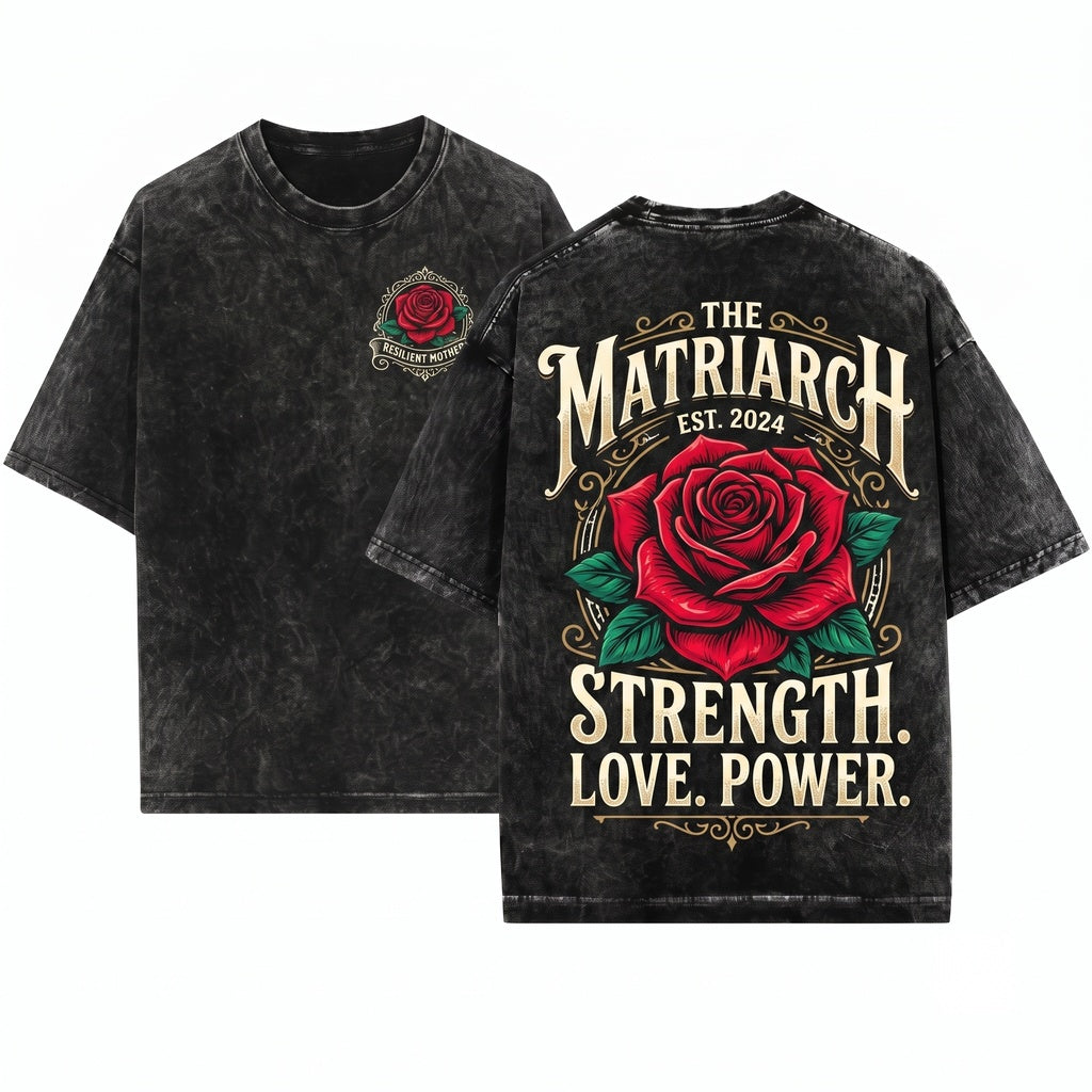 Damn Good Mama Rose Vintage Floral Mother Graphic Gift Unisex Wash T-Shirt