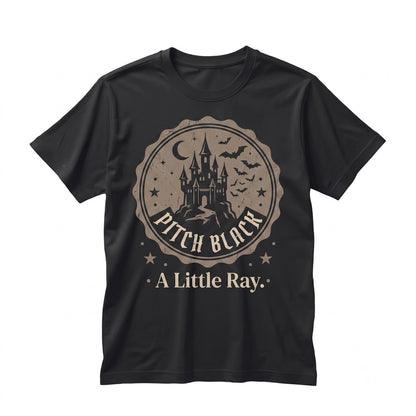 Just A Little Ray Of Pitch Black Sassy Funny Halloween Graphic Dark Humor Unisex TShirt