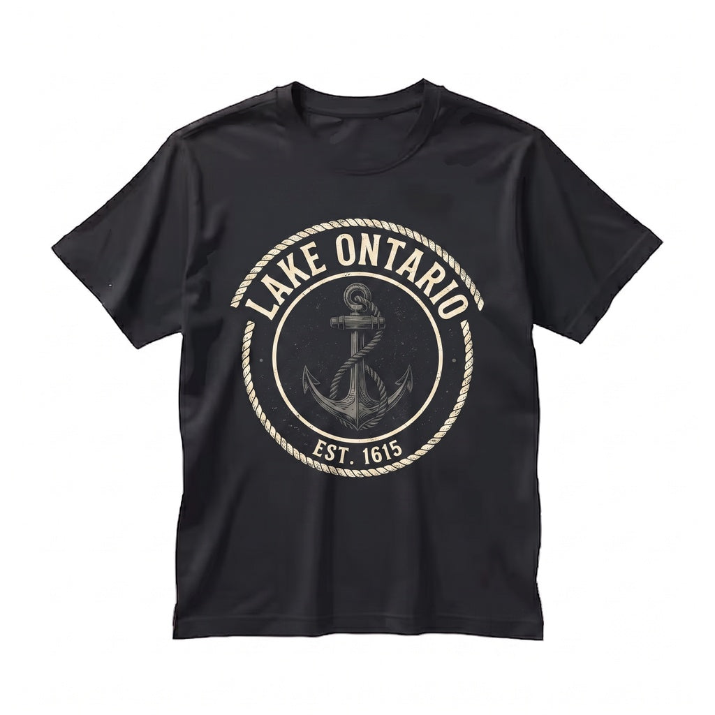 Lake Ontario Great Lakes Top Quiet Activism Canada Apparel Subtle Political Travel Gift Unisex TShirt