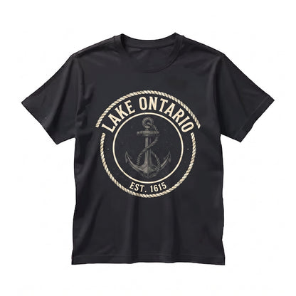 Lake Ontario Great Lakes Top Quiet Activism Canada Apparel Subtle Political Travel Gift Unisex TShirt