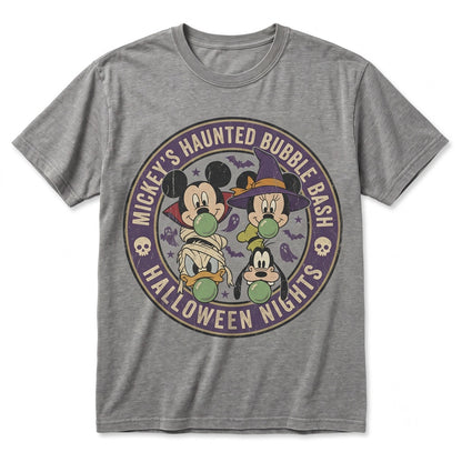 Vintage Spooky Season Bubble Mouse Pals Halloween Party 2026 Theme Park Vacation Graphic Unisex TShirt