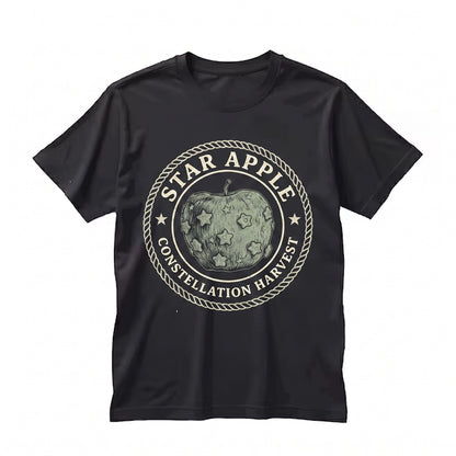 Pink Apple Star Fruit Coquette Aesthetic Graphic Y2K Vintage Short Sleeve Top, Unisex TShirt