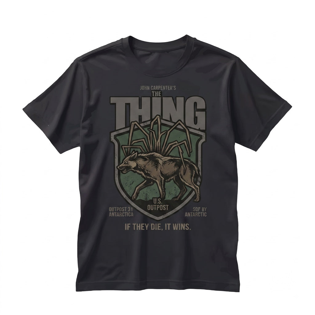 Vintage 80s Retro Sci-Fi Horror Alien Creature Monster Graphic Apparel Unisex TShirt