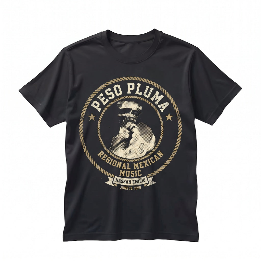 Peso Pluma Vintage Double P Rapper Tee Hassan Emilio Kabande Laija Dinastia Cartel Unisex TShirt