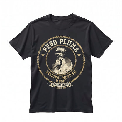 Peso Pluma Vintage Double P Rapper Tee Hassan Emilio Kabande Laija Dinastia Cartel Unisex TShirt