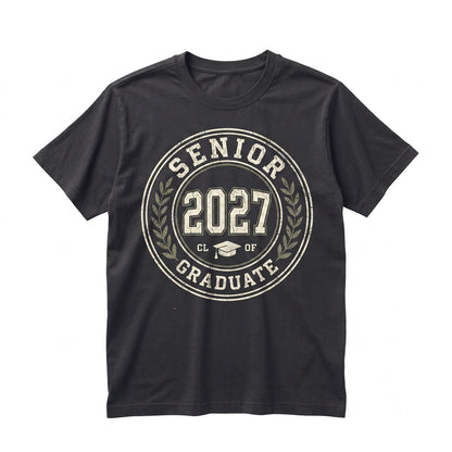 Retro Senior Class of 2027 Graduation High School Student Apparel Unisex TShirt