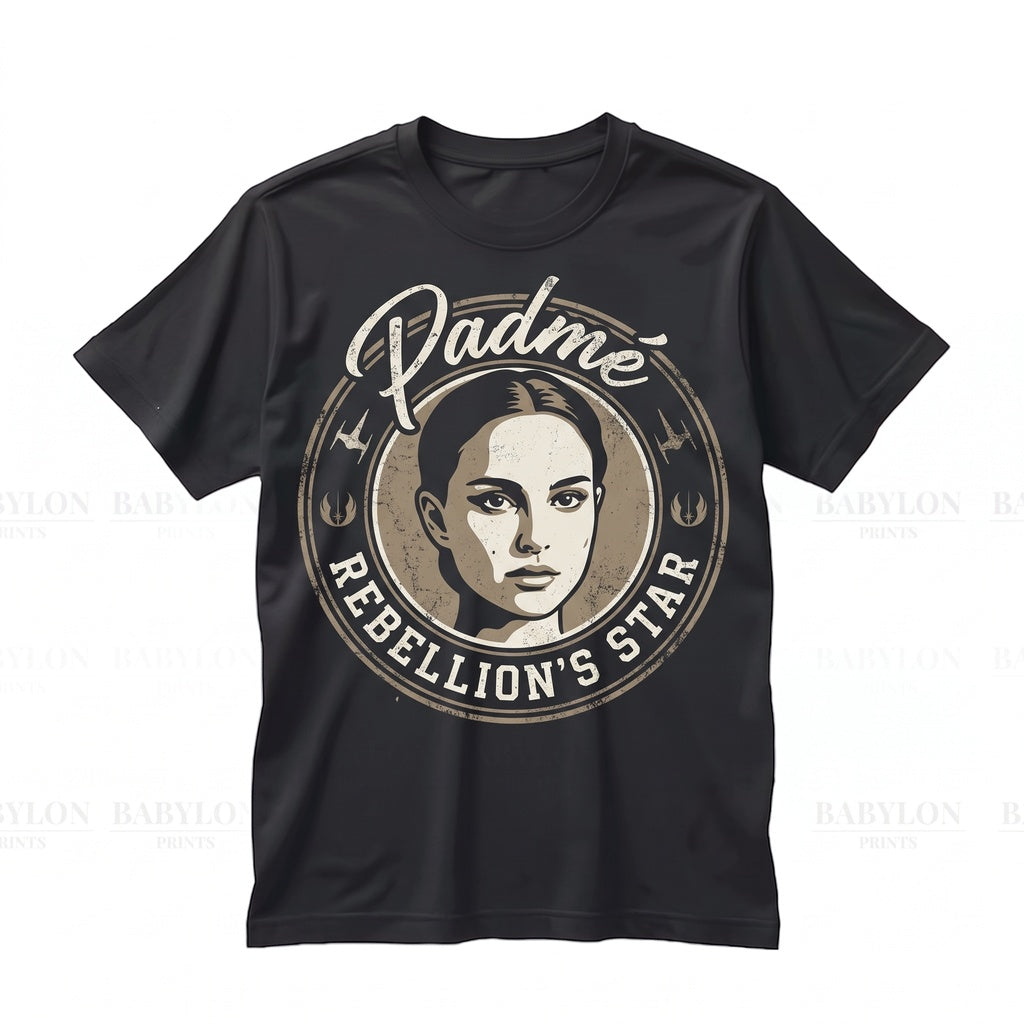 Vintage Padme Queen Amidala Graphic Attack Of The Clones Sci-Fi Movie Gift Apparel for Her Unisex TShirt