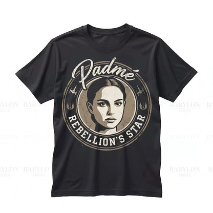 Vintage Padme Queen Amidala Graphic Attack Of The Clones Sci-Fi Movie Gift Apparel for Her Unisex TShirt