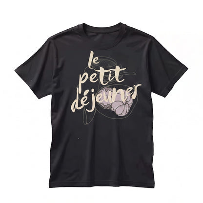 Parisian Cafe French Market Breakfast Vintage Graphic Unisex TShirt