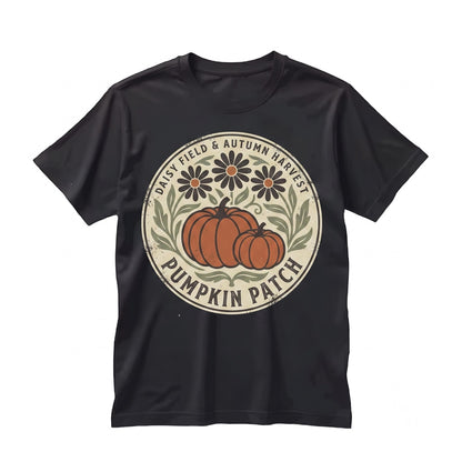 Watercolor Pumpkins and Flowers Halloween Autumn Fall Graphic Aesthetic Unisex TShirt