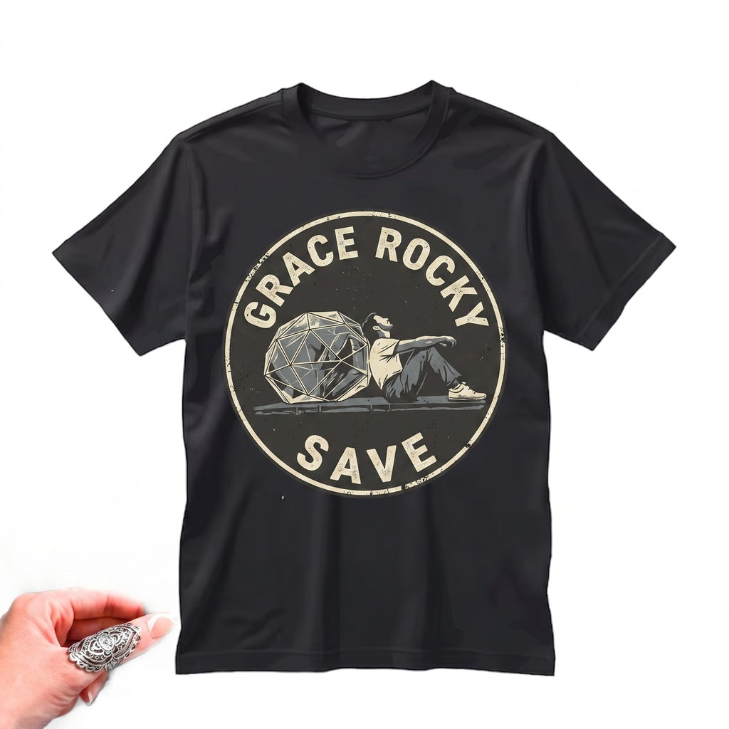 Grace Rocky Save Stars Human Alien Sci Fi Bookish Graphic Space Friendship Gift Unisex TShirt
