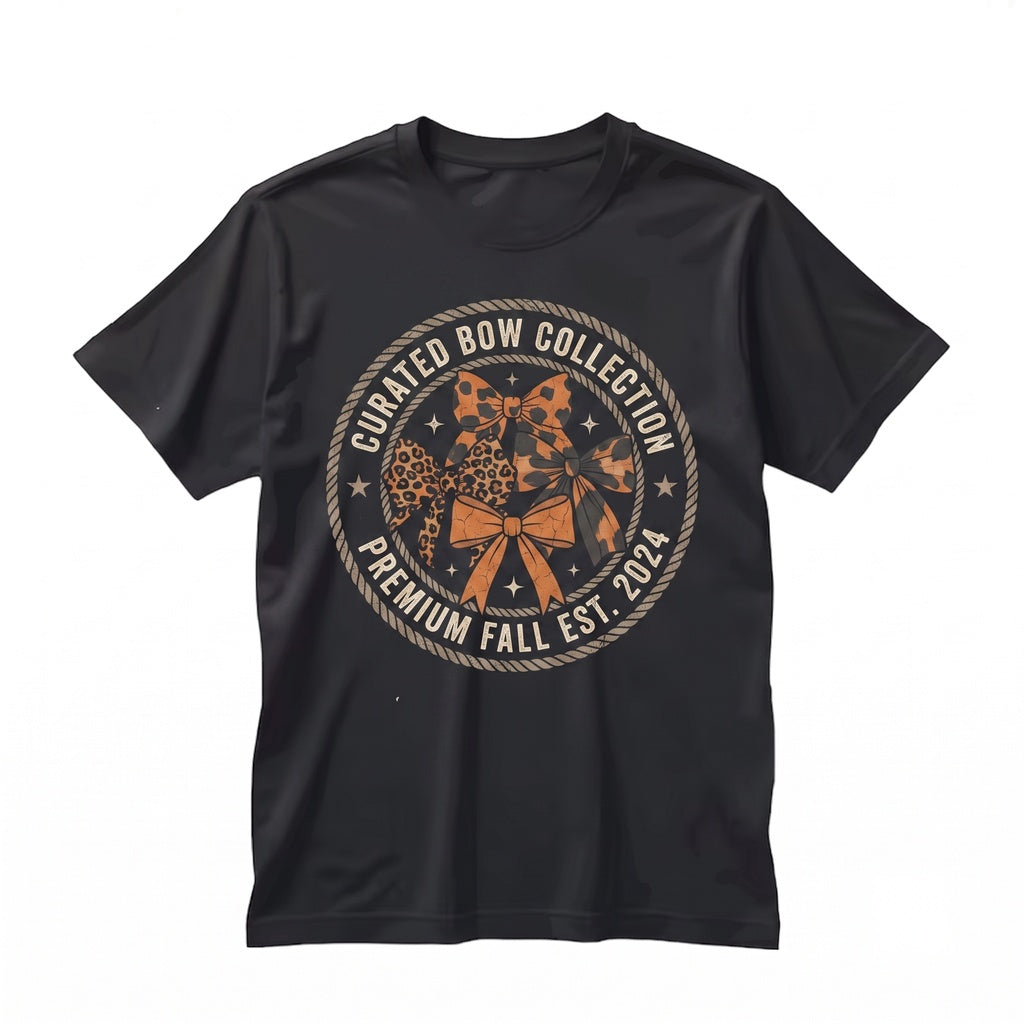 Halloween Coquette Bows Ribbons Spooky Fall Autumn Girly Thanksgiving Unisex TShirt